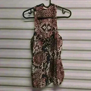 Michael kors Women's racerback sleeveless tunic with embellishments on the front